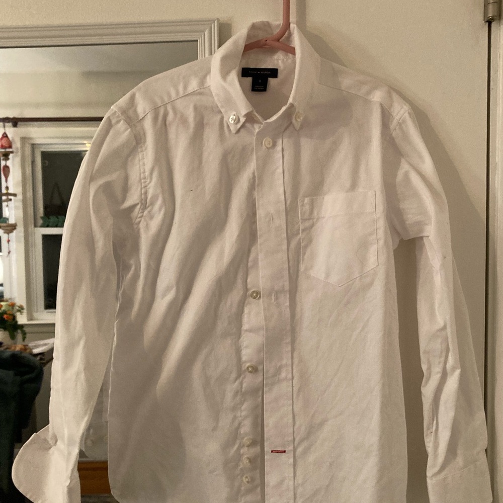 White button down